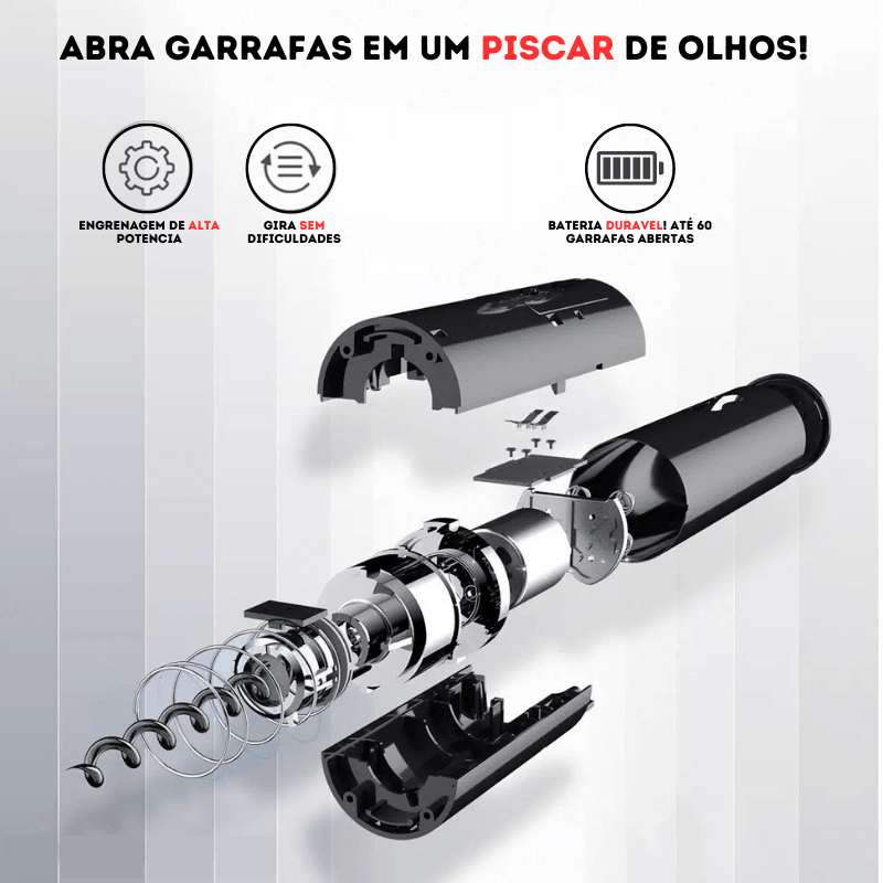 superfast abridor de vinho automático vinsmart© - Vittstore