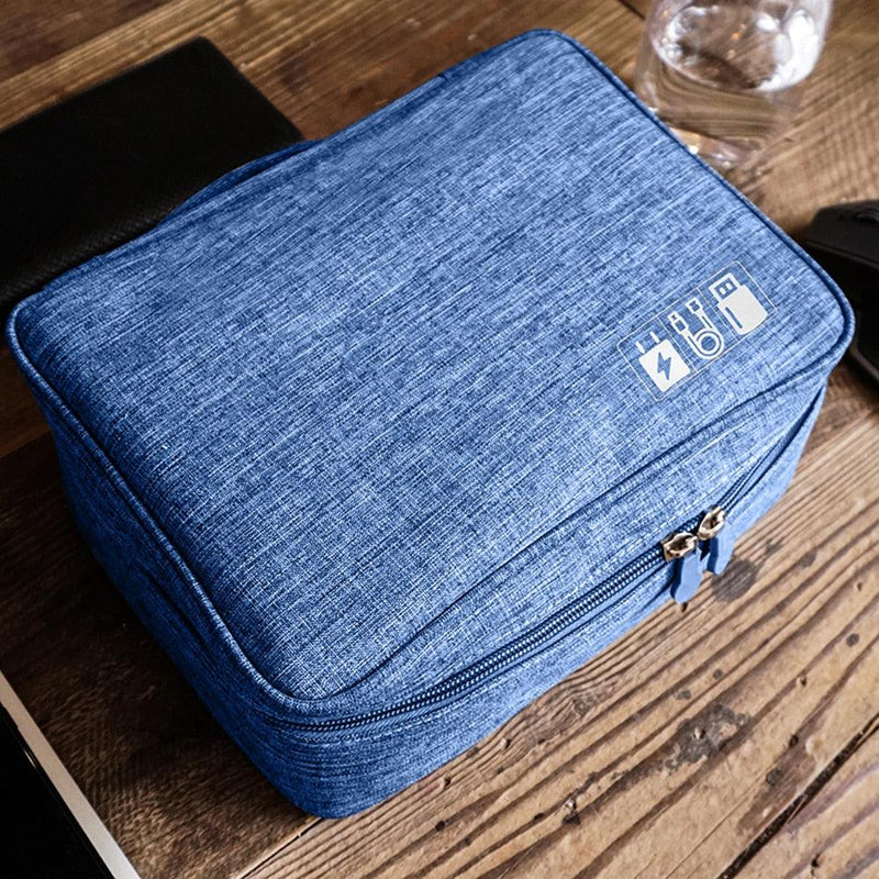 Cable Storage Bag Waterproof Digital Electronic Organizer Portable USB Data Line Charger Plug Storage Bag Travel Cable Organizer - Vittstore