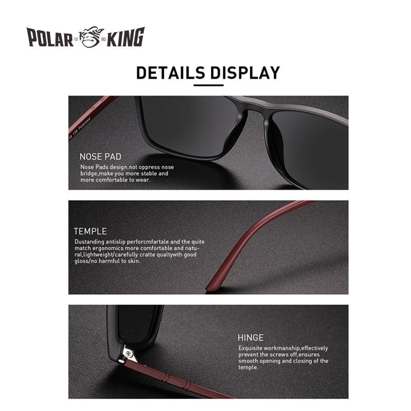 Polarking New Luxury Polarized Sunglasses Men's Driving Shades Male Sun Glasses Vintage Travel Fishing Classic Sun Glasses 400 - Vittstore