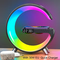 Bluetooth Speaker LED Alarm Clock.RGB Colorful Atmosphere Night Light Lamp.Sunrise Simulation Wake Up.15W Wireless Phone Charger - Vittstore